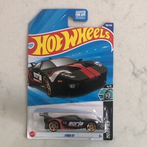 Mattel Hot Wheels Ford GT Black with Red and Gold Accents